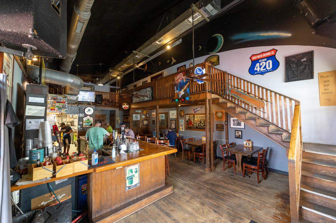 Comet Grill has a cozy interior, with a loft upstairs.