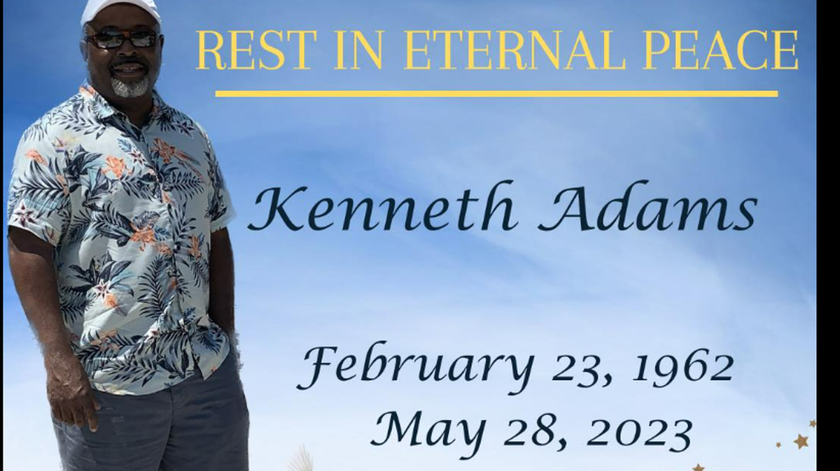 The family of beloved restaurateur Kenneth “Kenny” Adams announced his death on his restaurant’s social media.