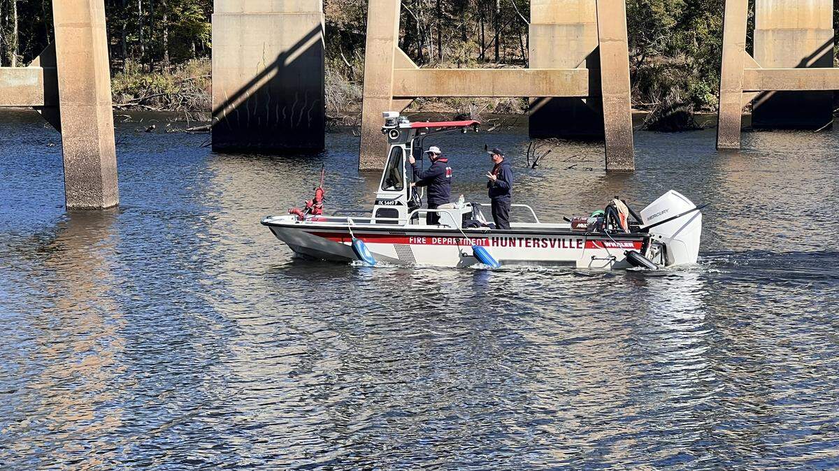 Emergency responders search for a missing kayaker on the Catawba River near Cowans Ford Dam in eastern Lincoln County.