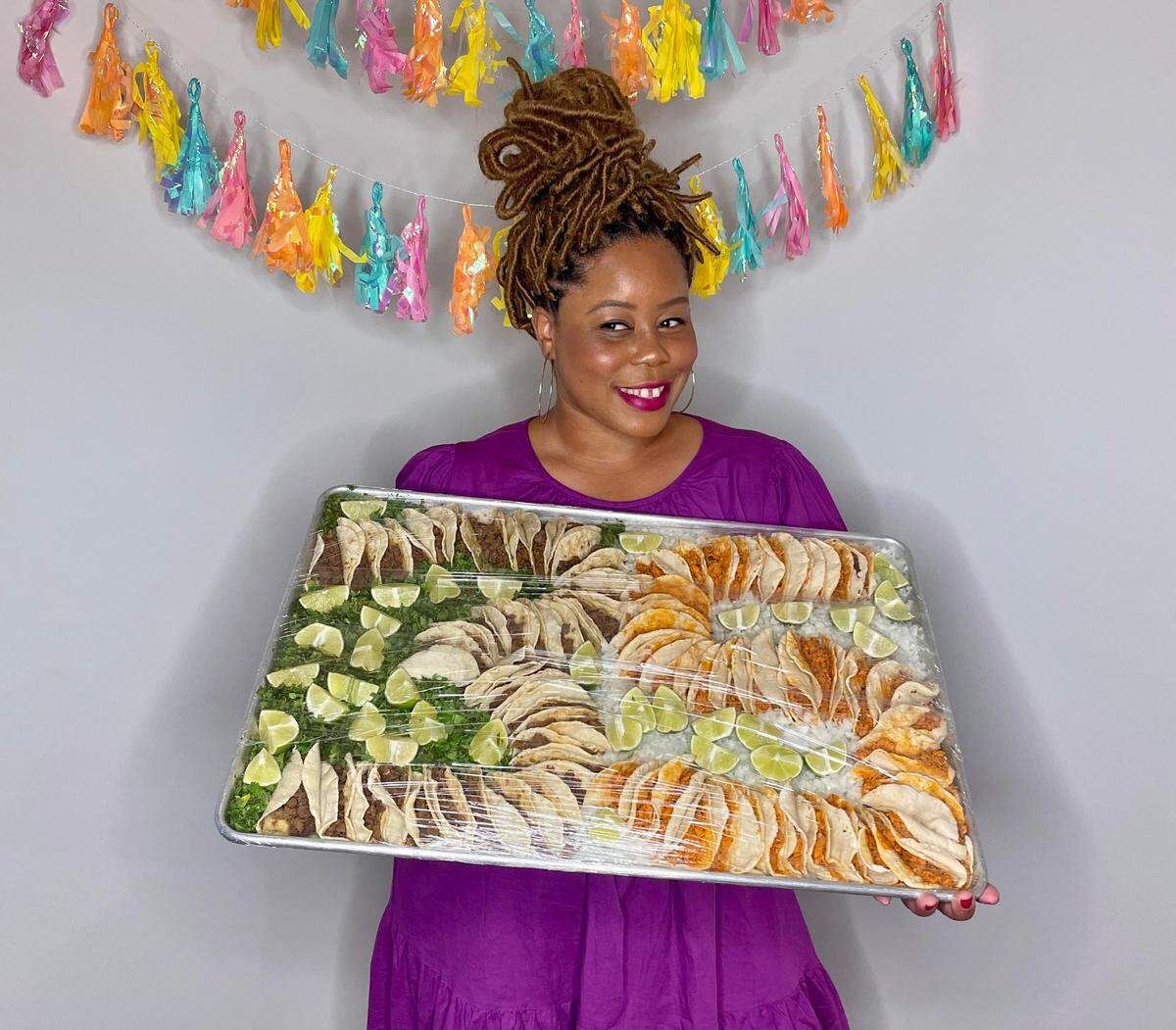 Asha Ellison celebrated her birthday this summer with a taco tray from Las Americas Supermarket in Rock Hill, SC, after being inspired by popular local TikToke Wynee Bermudez.