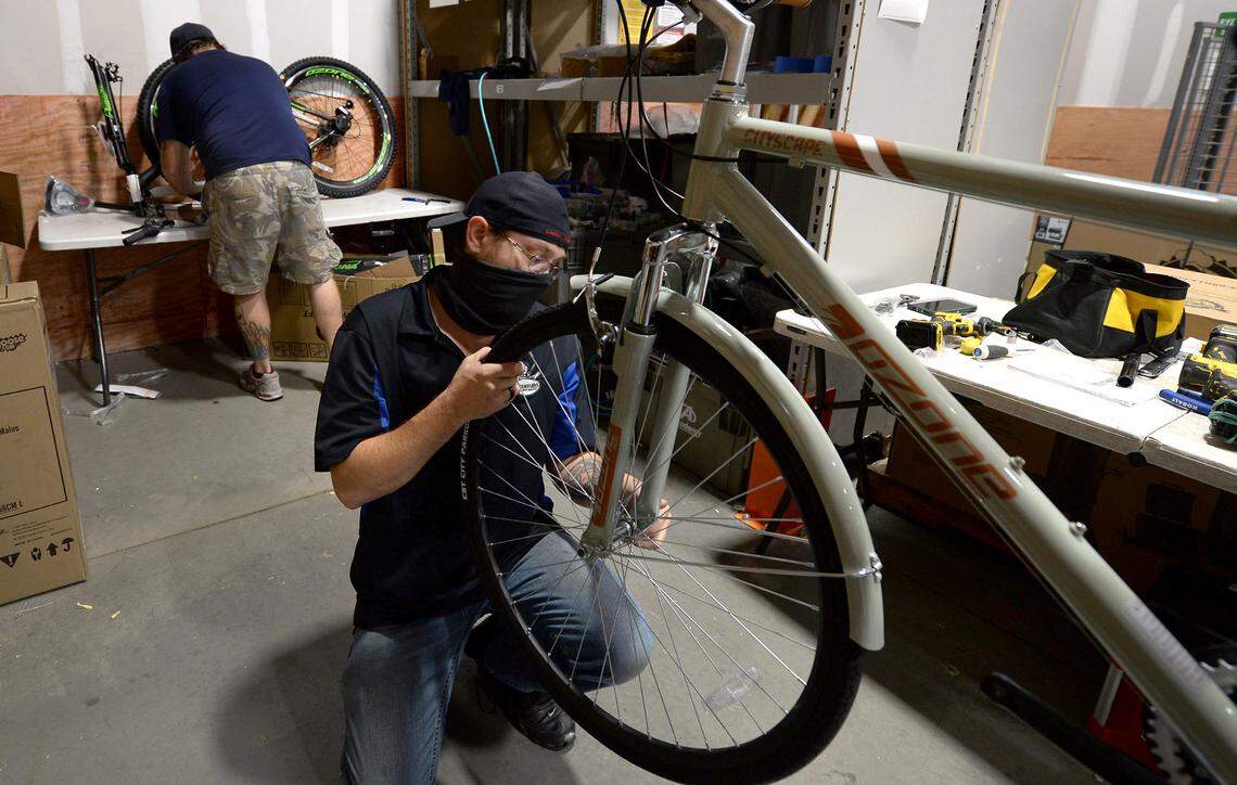 Friday, November 27, 2020 Odum says that they will assemble approximately 50 bicycles a day.