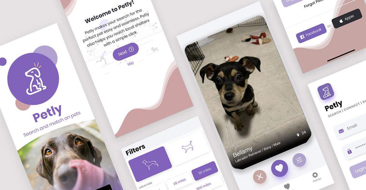 Petly is a free app that lets you match with your partner or roommate on a pet to adopt.