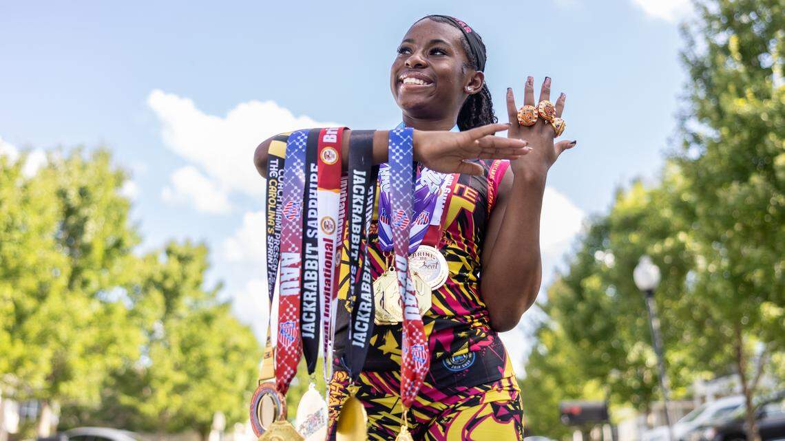 This Charlotte sprinter is just starting high school. ‘She’s already a legend.’