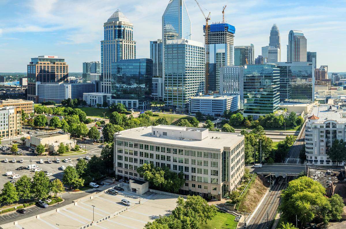 The six-story Morehead Square building at 1001 Morehead Square Drive in South End near uptown sold for $65.5 million, according to CBRE. The buyers are The Spectrum Companies and Invesco Real Estate, which also acquired Vantage South End two blocks away.