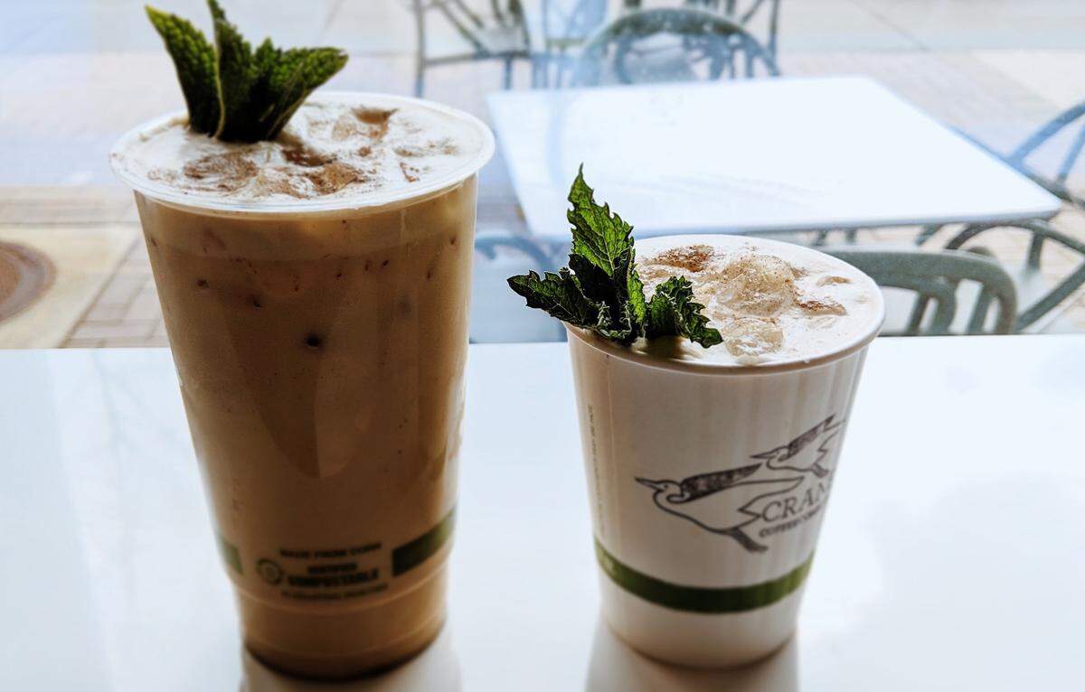 Crane Coffee’s plant-based cups are fully compostable, a perfect match for the compost facility on site at the Innovation Barn.