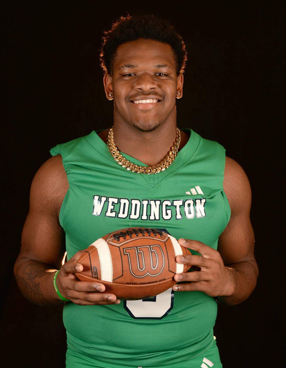 Weddington Warriors defensive lineman Aiden Harris on Wednesday, December 11, 2024.