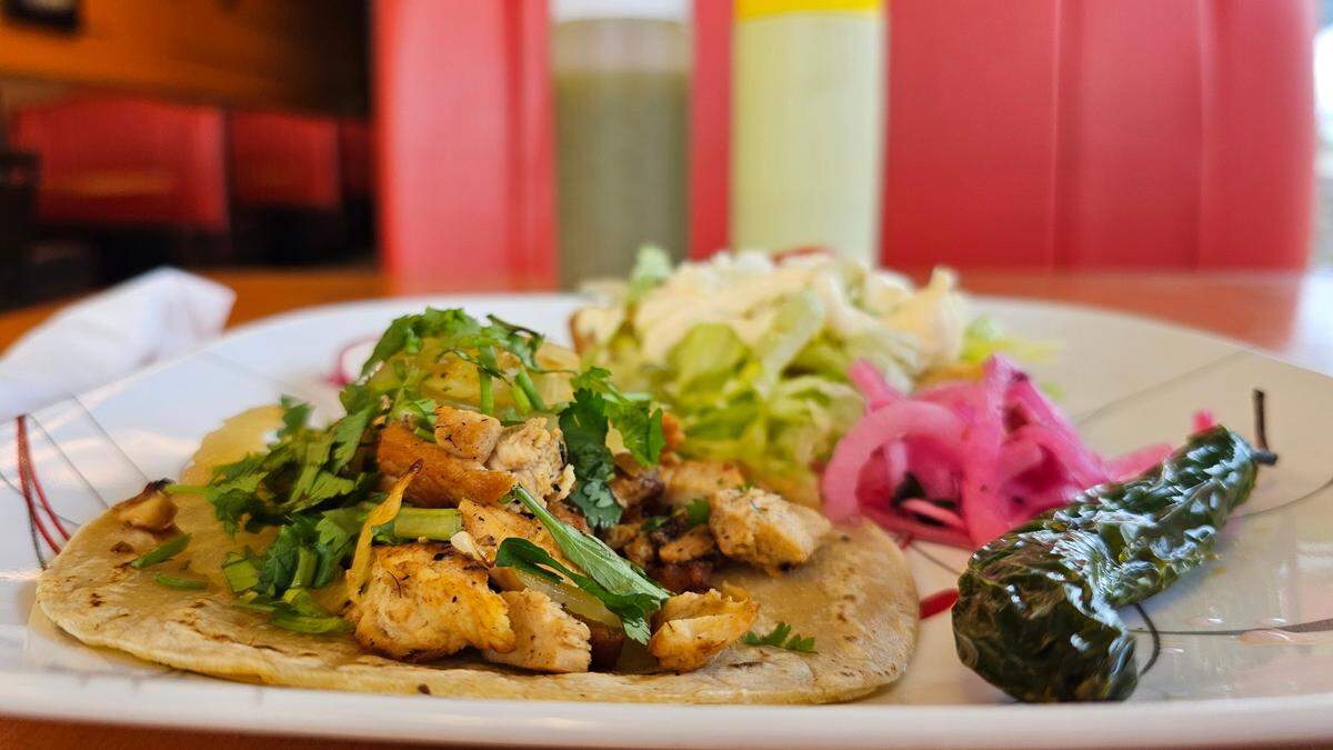 Senor Chicken’s chicken tacos are among its most-ordered items.