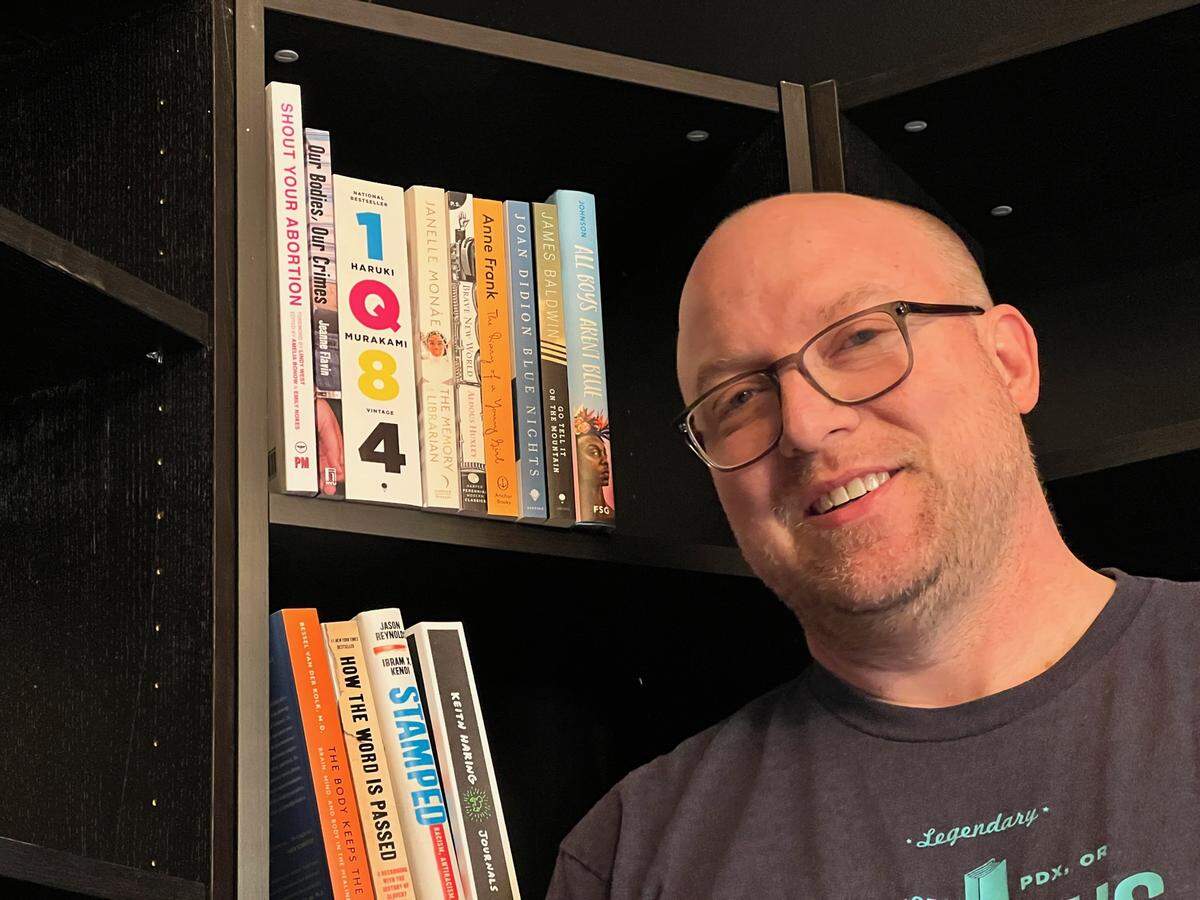 I’ve Read it in Books owner Rob Banker sets up his bookstore in its new NoDa location.