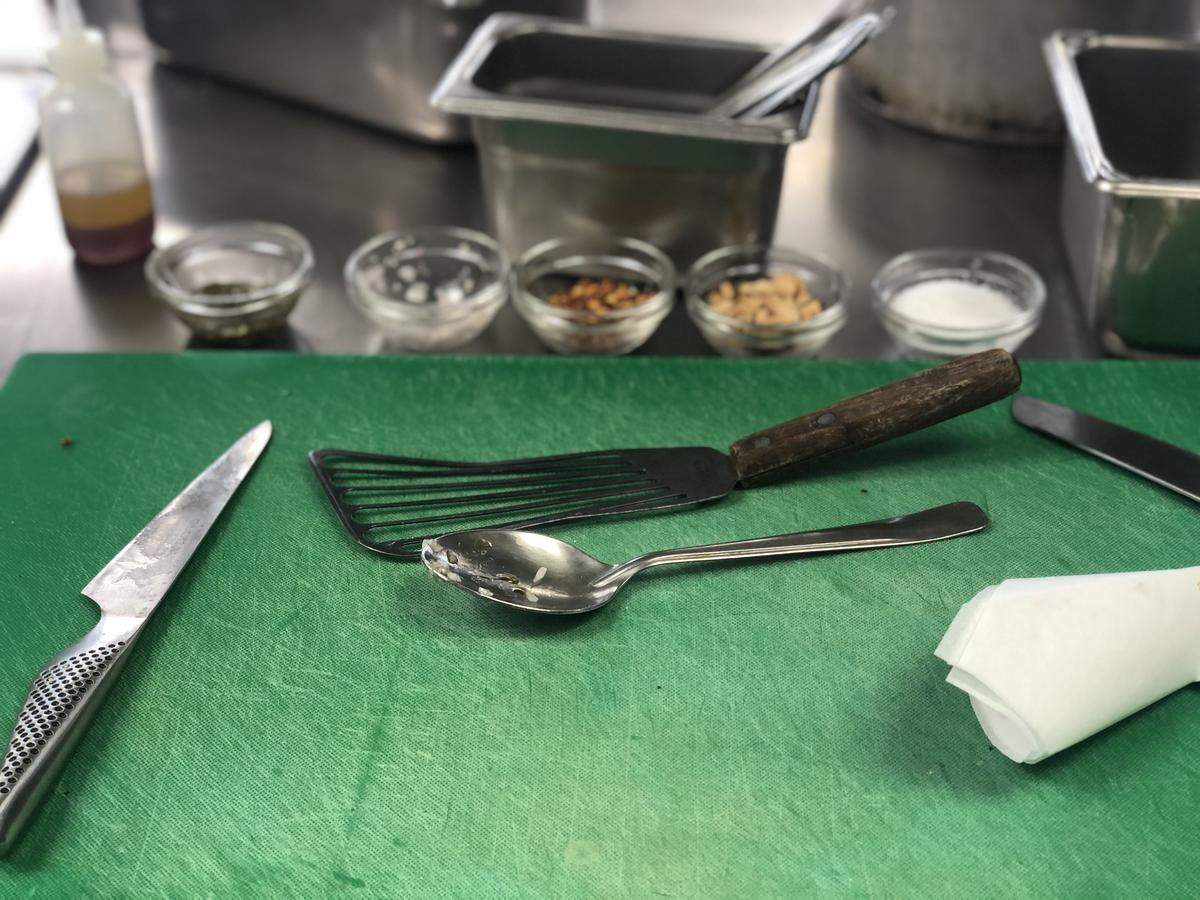 DeAnna Mise en place is a technique that chefs use to assemble meals quickly by having all tools and equipment set out and all ingredients peeled, cut, sliced or diced before cooking begins.