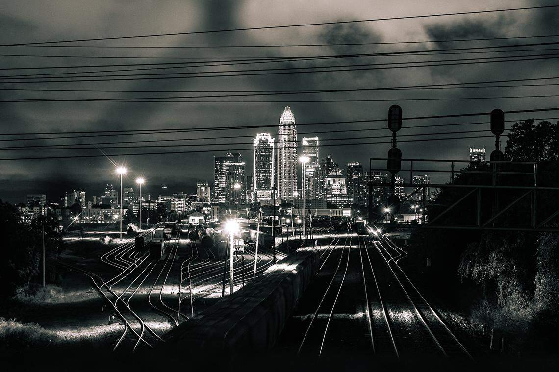 “Queen City Never Sleeps.” A skyline shot of Charlotte from Matheson Bridge on Oct. 12, 2025.