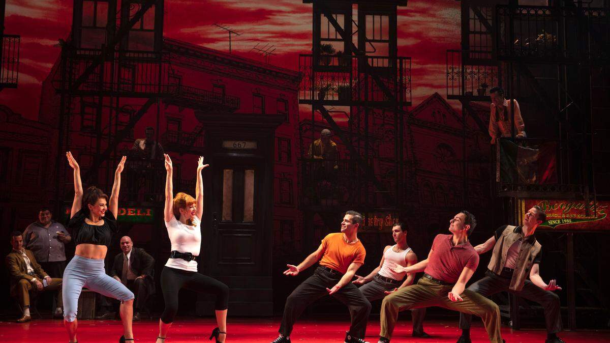 A dance scene from “A Bronx Tale: The Musical.,” which is on stage at the Blumenthal’s Belk Theater in Charlotte April 16-21.