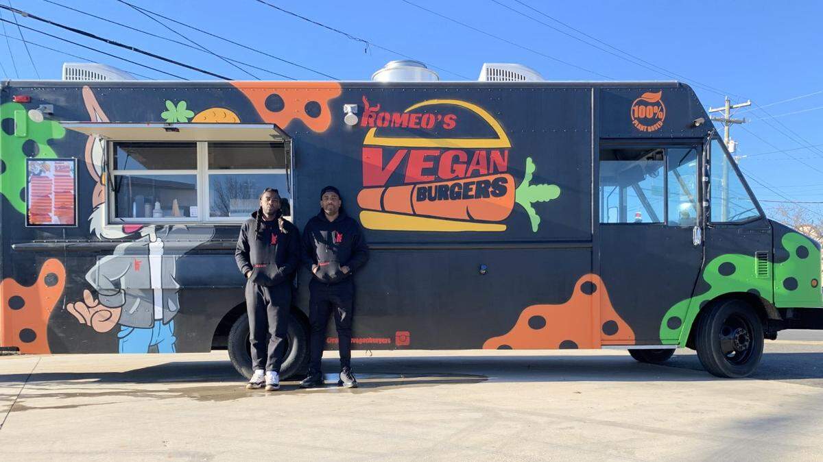 Lamont Fox and Tigo B are the co-owners of Romeo’s Vegan Burgers.