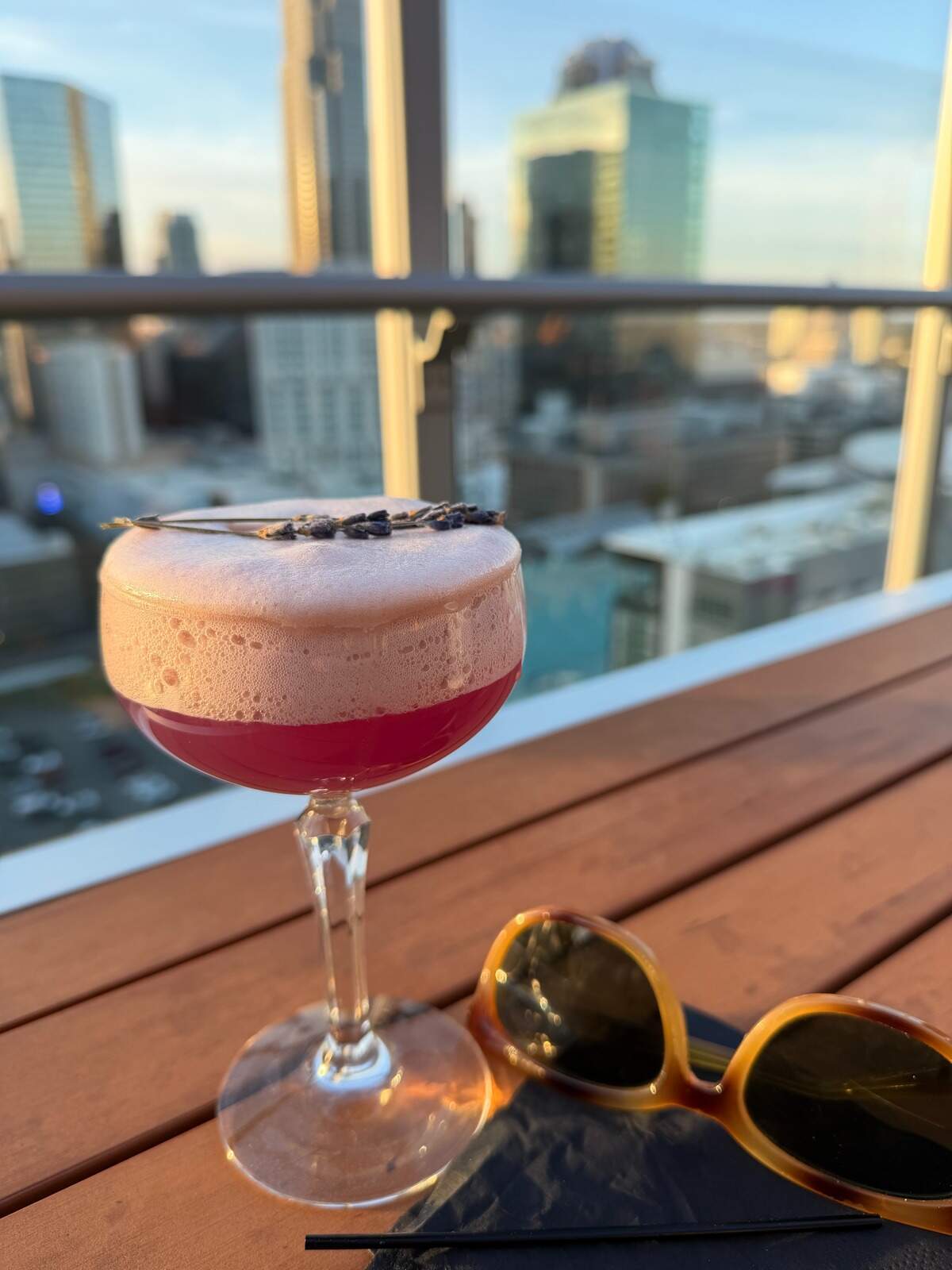 IMG_0696.jpeg A cocktail with a skyline view on Fahrenheit’s rooftop patio.