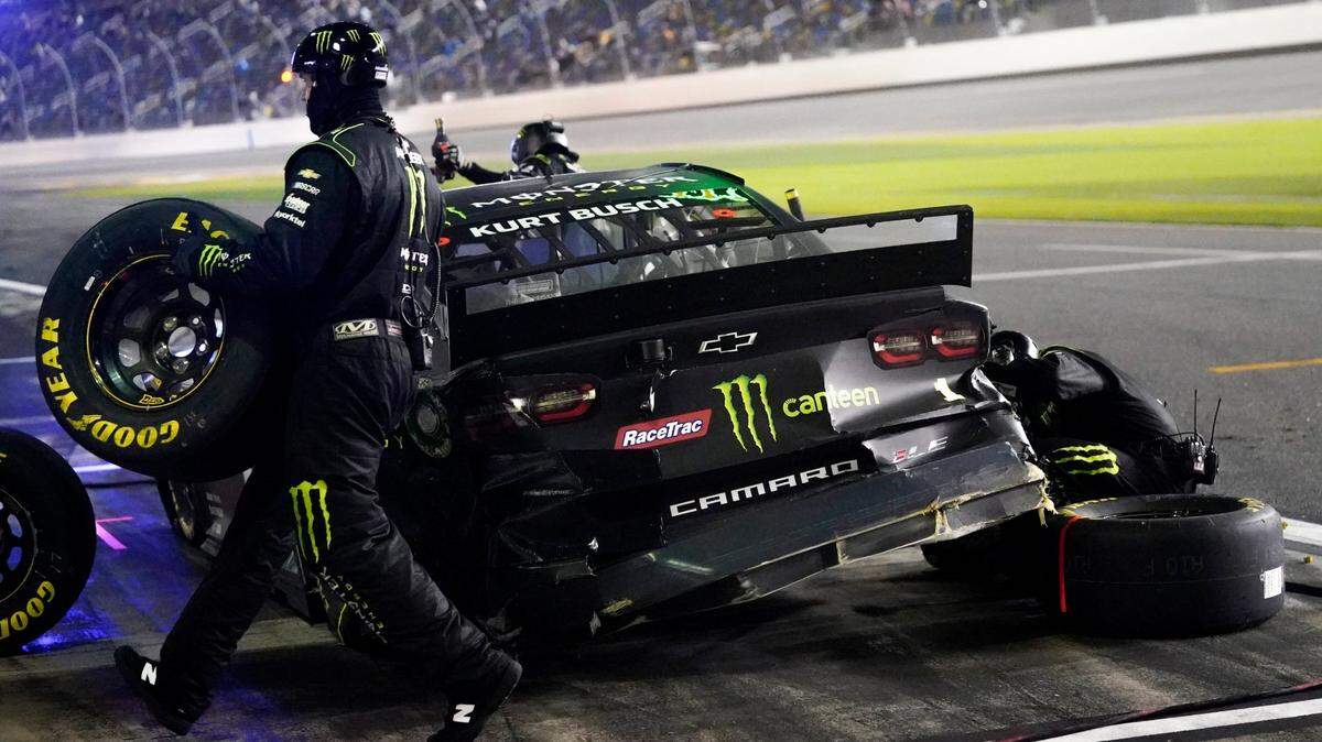 Kurt Busch makes a pit stop during the NASCAR Daytona 500 auto race at Daytona International Speedway earlier this month. NASCAR Cup Series will race at Homestead today.