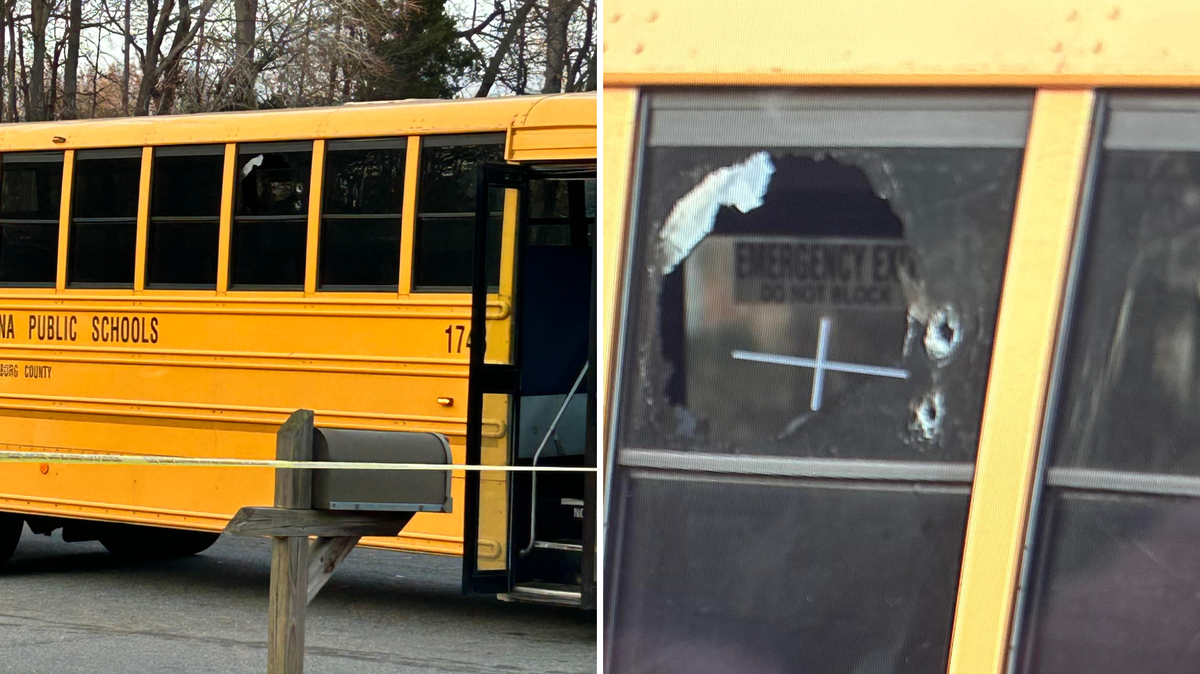 Two students were injured from glass when bullets struck a school bus in east Charlotte, Charlotte-Mecklenburg Police said.