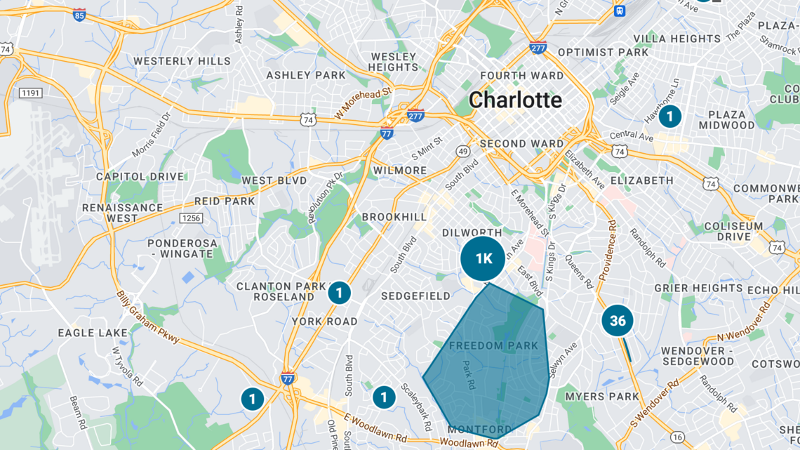 Charlotte power outage: Dilworth Duke Energy outage | Charlotte Observer