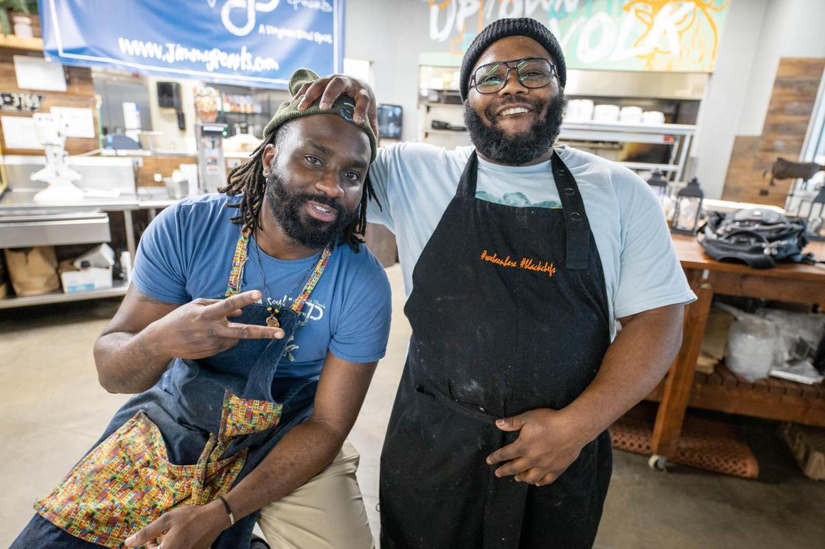 Oscar Johnson and Daryl Cooper of Jimmy Pearls have been named Best Chef: Southeast semifinalists in the James Beard awards.