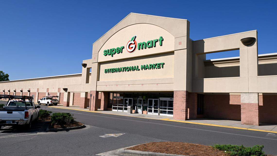 The new Super G Mart international grocery store in Pineville will be the third and largest location when it opens later this summer following delays.