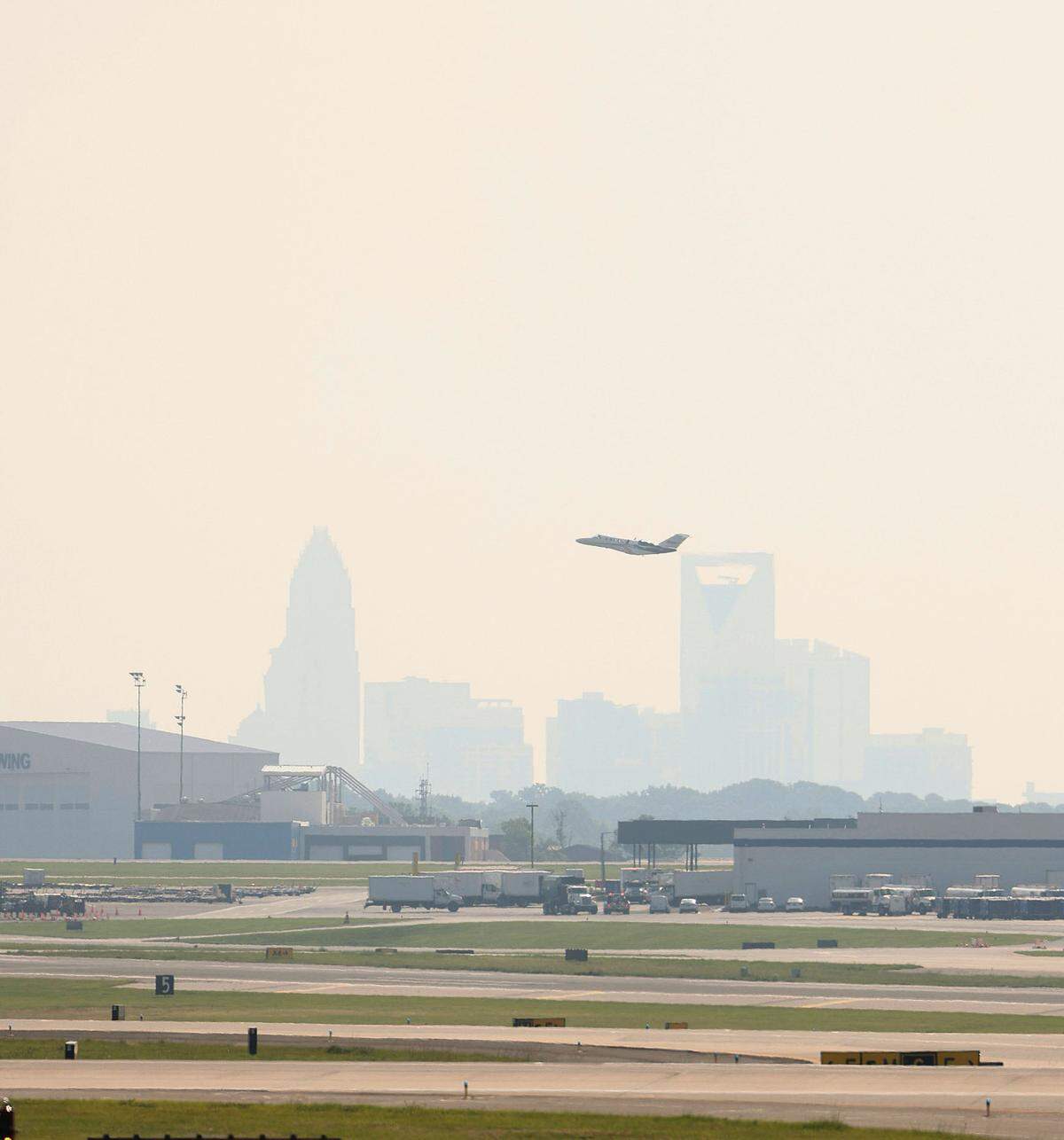 The new runway now under construction at Charlotte Douglas International Airport will be 10,000 feet long and 150 feet wide, and is meant to help with the airport's growth.