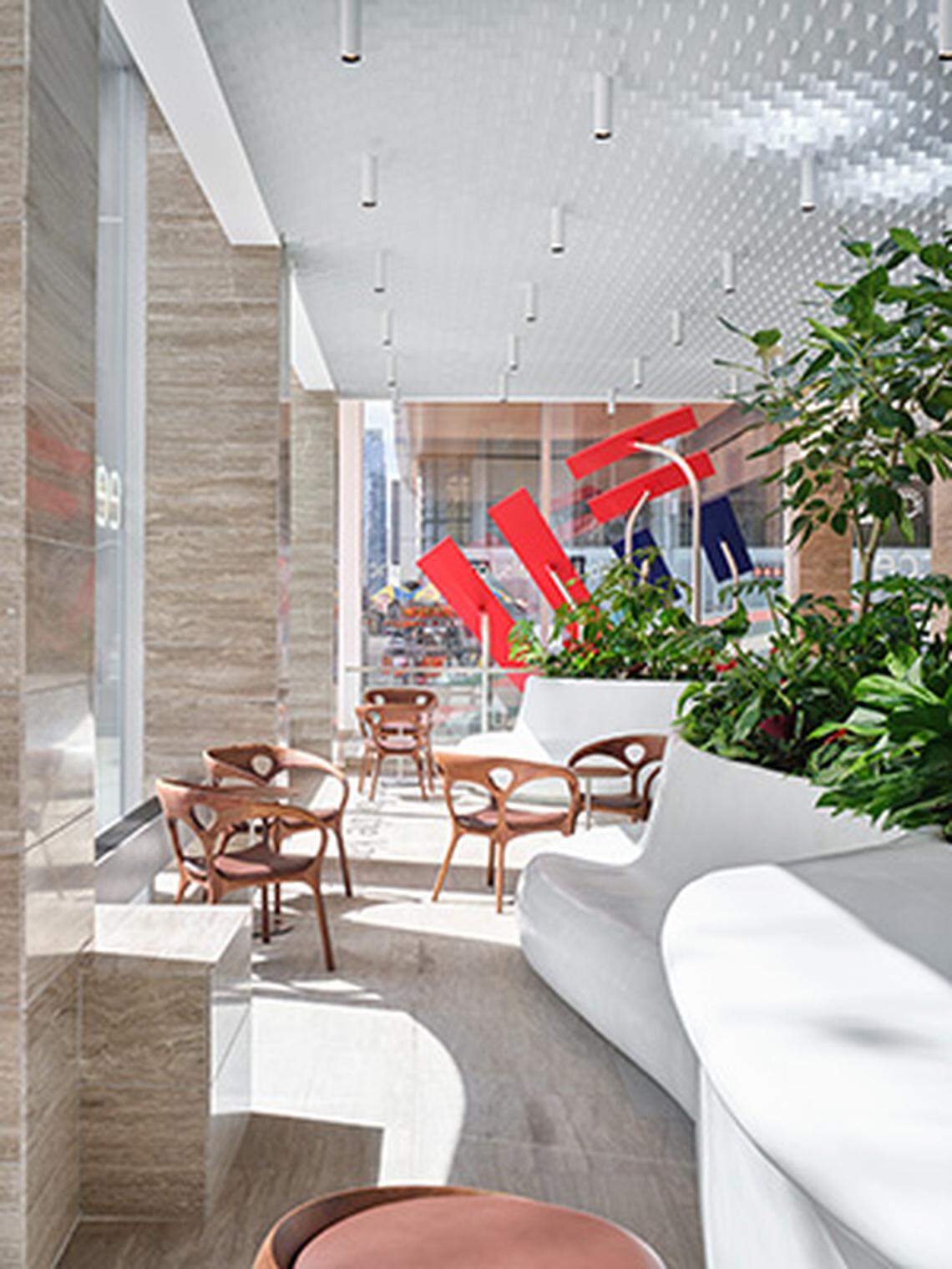 Bank of America flagship location at 2 Bryant Park in New York City is designed for meetings.