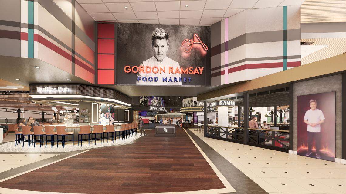 The first Gordon Ramsay Food Market in the United States will feature seven restaurant concepts, serving a variety of the famed chef’s dishes from breakfast through late night.