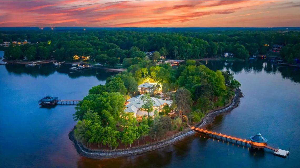 Lake Norman mansion with own island drops $8 million in price, listing shows