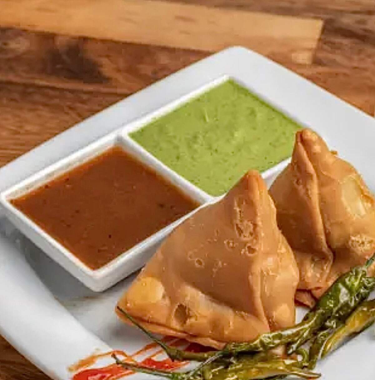 Samosas at Desi District.