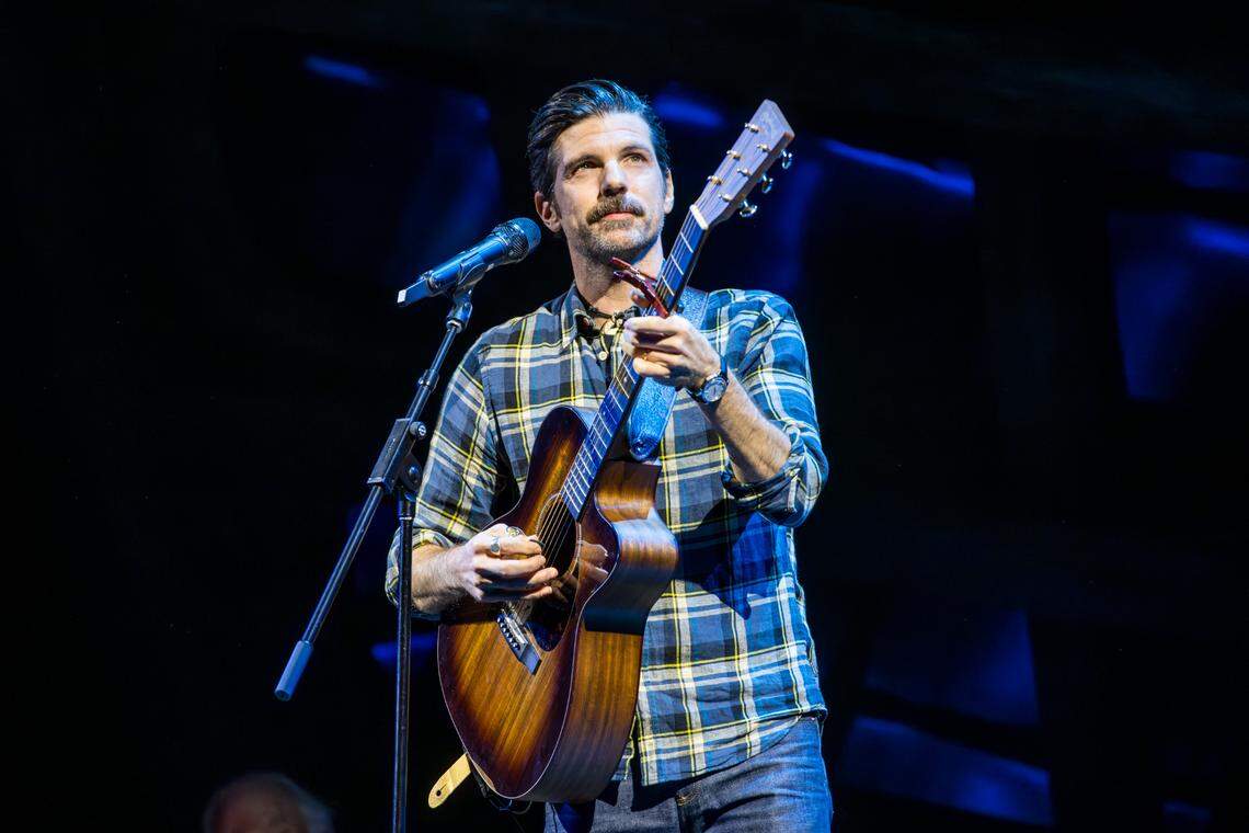 Seth Avett of The Avett Brothers recently joined the Broadway cast of “Swept Away” on stage for a surprise post-show performance of “Tear Down the House” and “Untitled #4.”