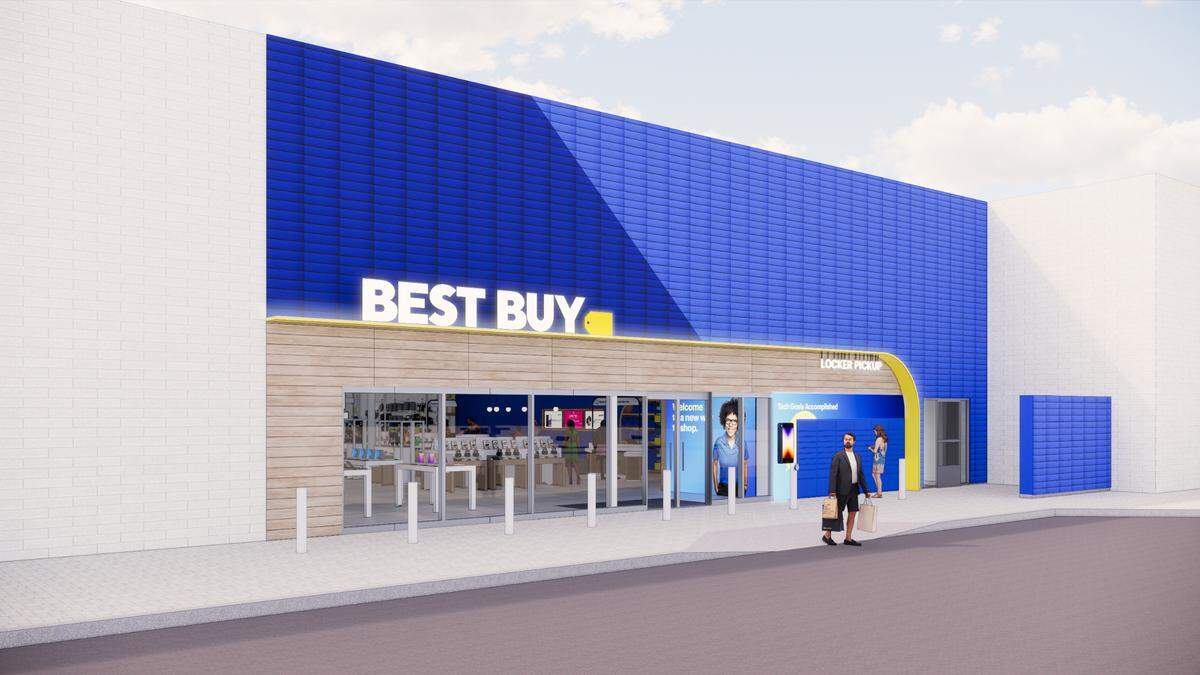 Best Buy’s Monroe store will include new outside pick-up lockers with 24/7 access as the electronic retailer tests new store models in the Charlotte region.