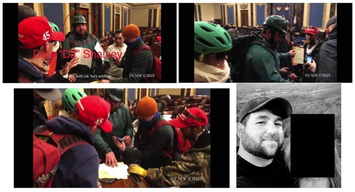 Conover farmer Dale “D.J.” Shalvey was among dozens of rioters who broke into the chambers of the U.S. Senate on Jan. 6, 2022, and rifled through papers they found on desks after senators fled for their safety.