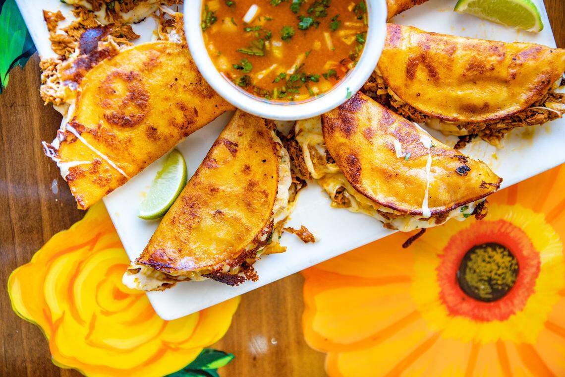 The birria tacos at Maria’s Mexican Restaurant.
