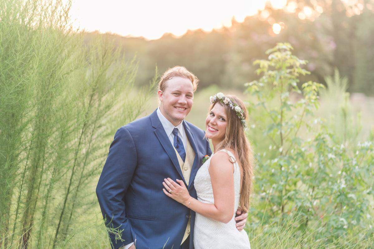 Kathryn and Logan Aggeles celebrated their union with their immediate families at North Corner Haven in August. Proper Flower created the floral arrangements.