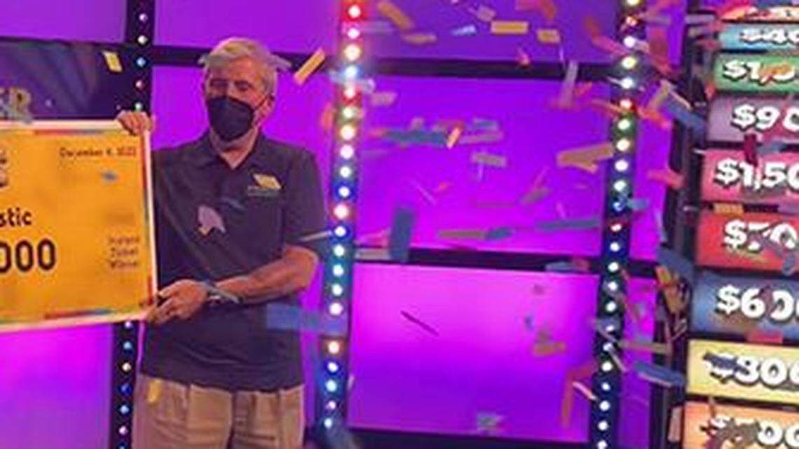 The man plans to go on a cruise to the Bahamas with the big prize, he told lottery officials.