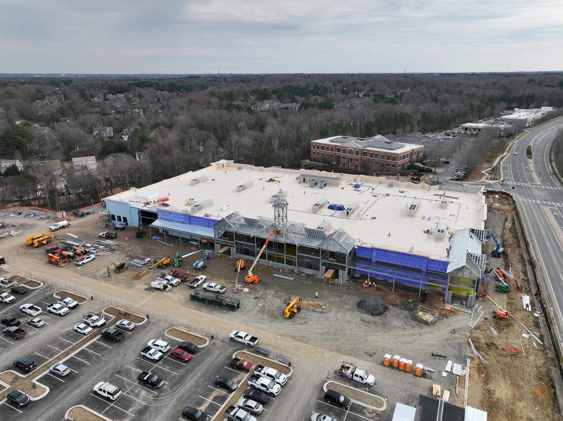 Wegmans is under construction at 11550 North Community House Road in Charlotte. The Ballantyne store is expected to open in the fall.