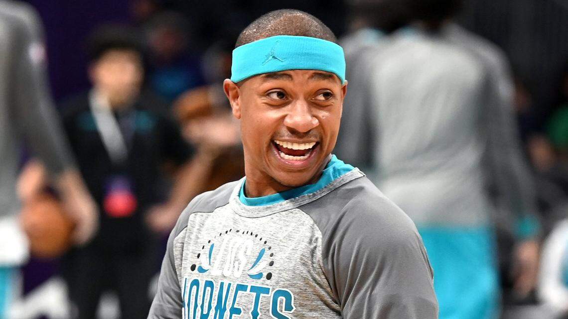 Charlotte Hornets guard Isaiah Thomas at Spectrum Center in Charlotte, NC on Wednesday, March 9, 2022.
