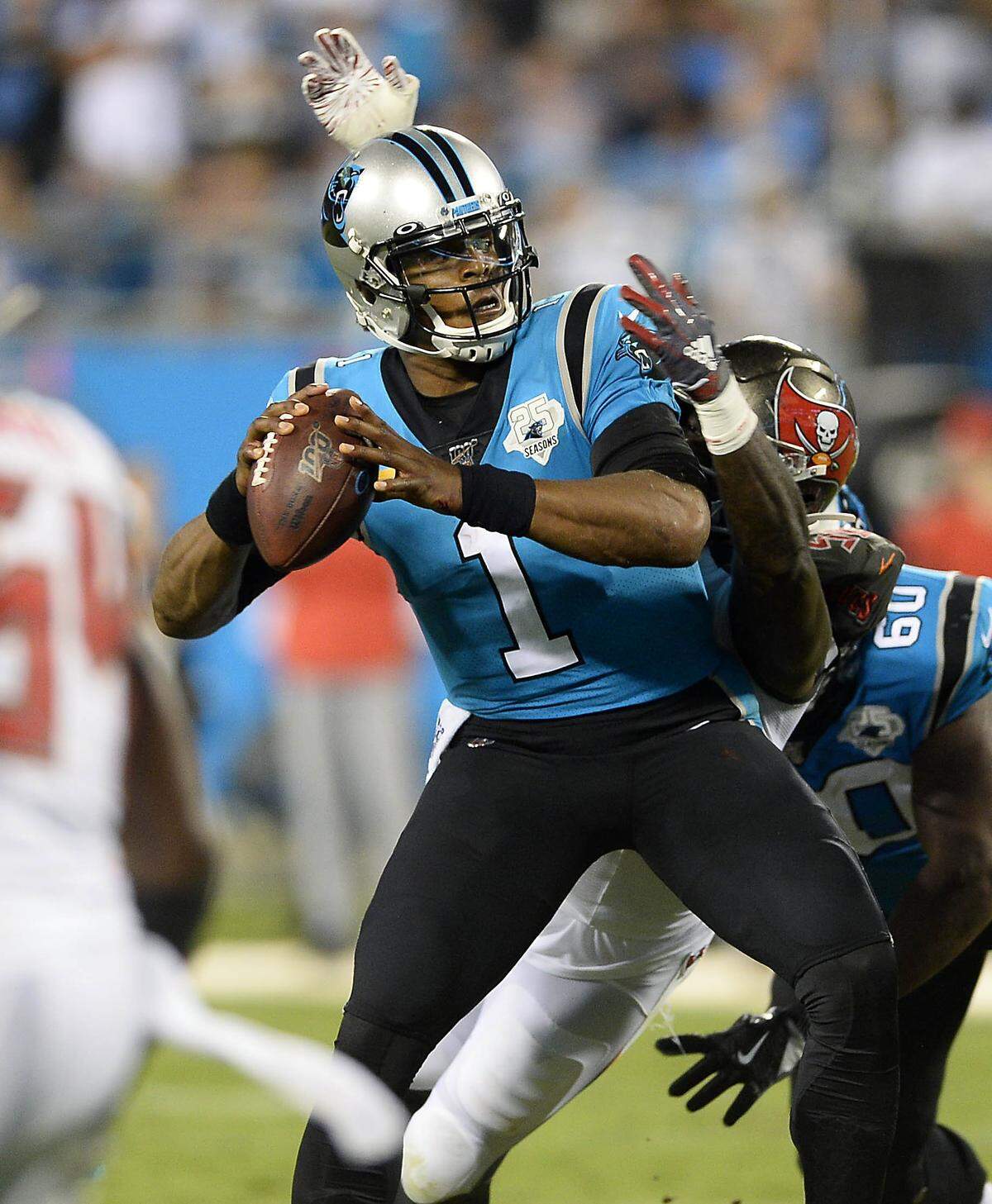 Carolina Panthers quarterback Cam Newton (1) played his last game of 2019 on Sept. 12, when the Panthers lost to fall to 0-2. Newton was sidelined for the rest of the season with a foot injury.