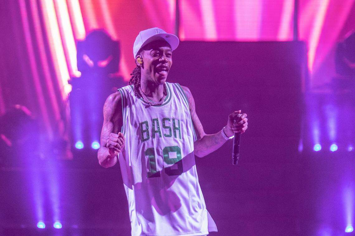 Wiz Khalifa performs at PNC Music Pavilion in Charlotte in July 2019 as part of “The Decent Exposure Tour.”