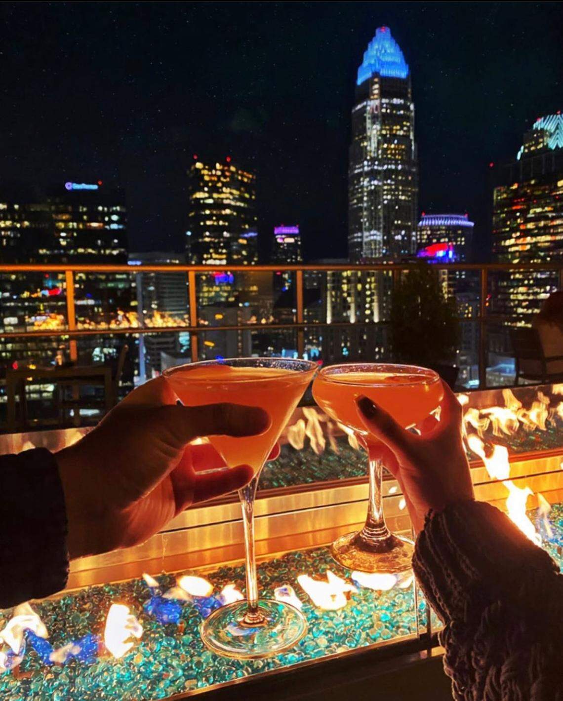 Make a toast to skyline views and firepits at Fahrenheit.