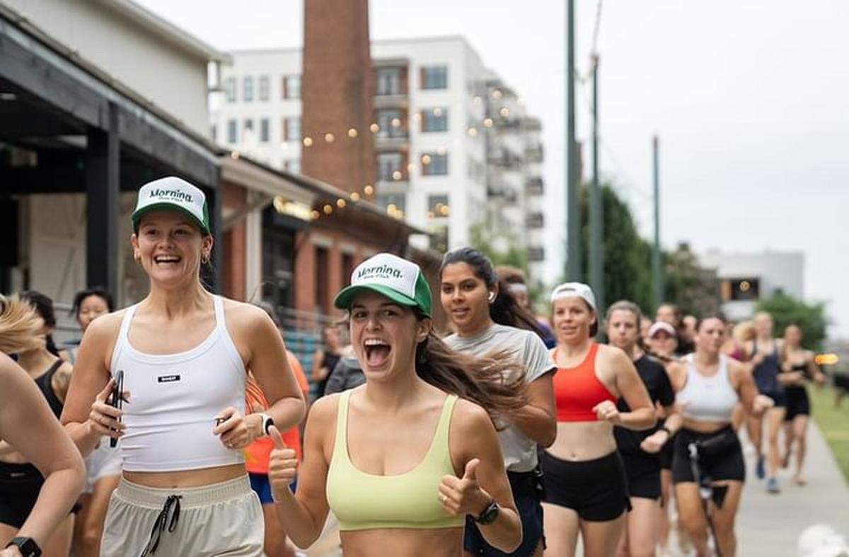 The Charlotte Ladies Morning Run Club kicks things off early.