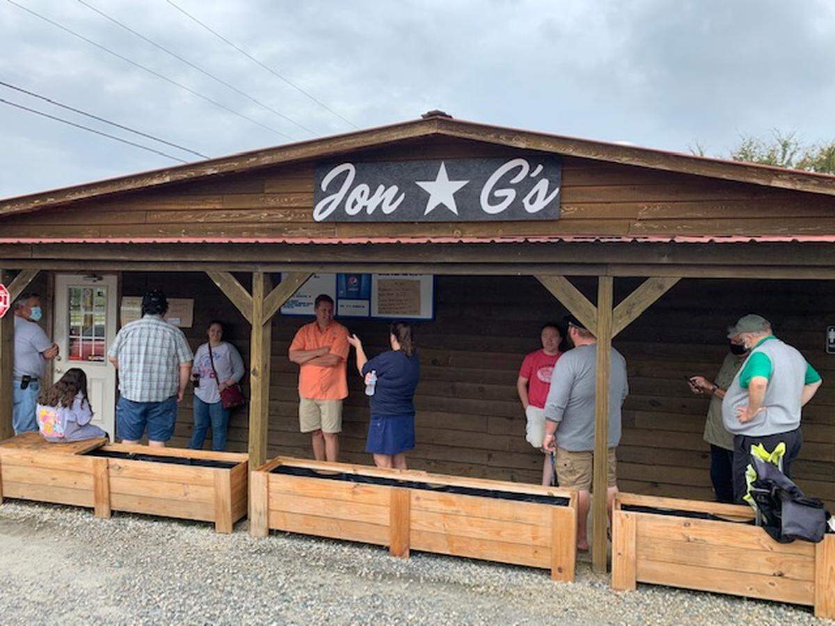 The line outside Jon G’s.