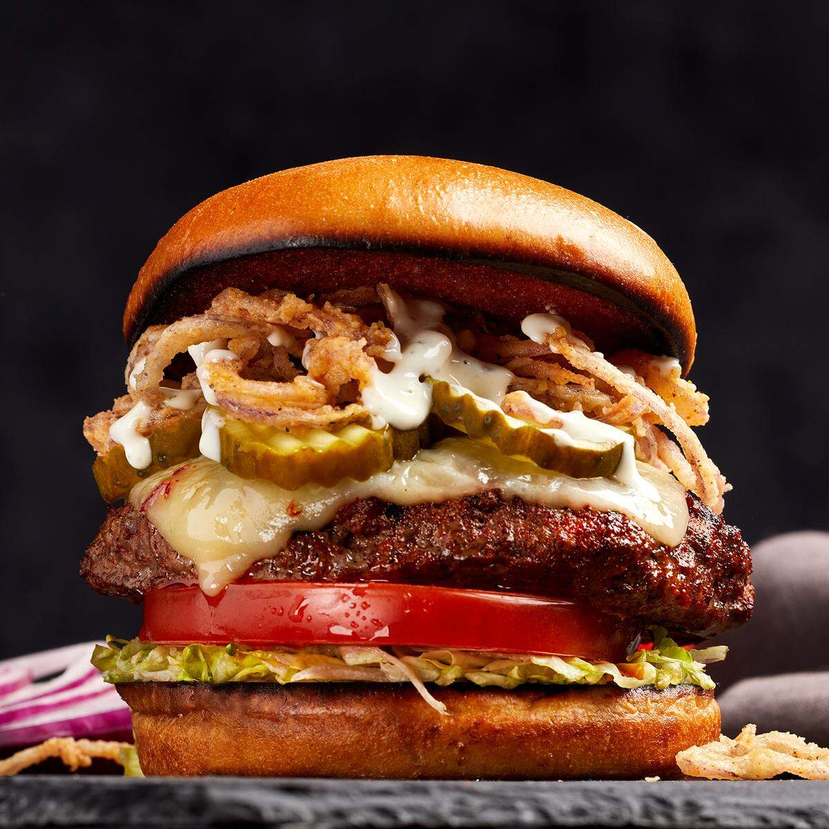 Firebirds’ Wood Fired Grill’s Durango Burger.