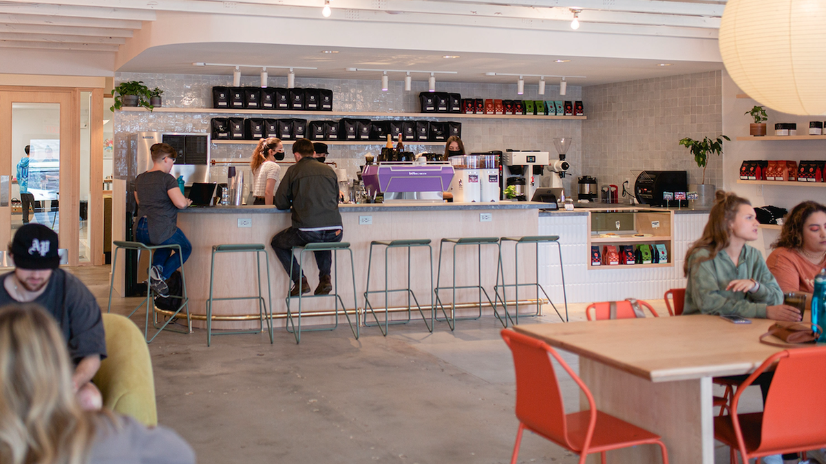 Night Swim Coffee’s roastery and cafe are both open at 4500 Old Pineville Road in Lower South End.