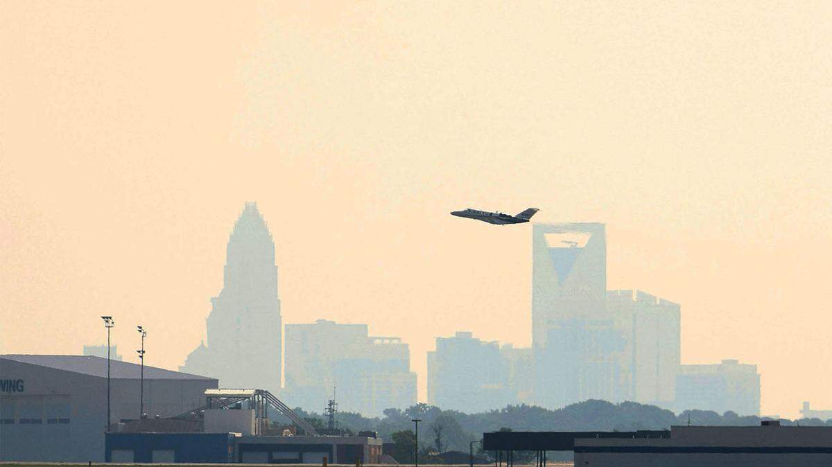 A jet takes off at Charlotte Douglas International Airport in Charlotte. Turkish Airlines is planning to provide service in the city, according to reports.