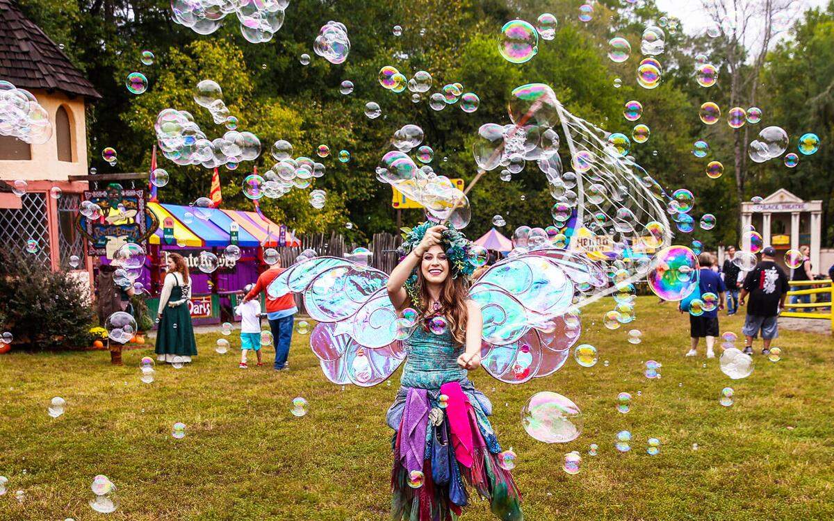 The Carolina Renaissance Festival offers 14 stages packed with live comedy, music, dance, vaudeville acts and circus entertainment.