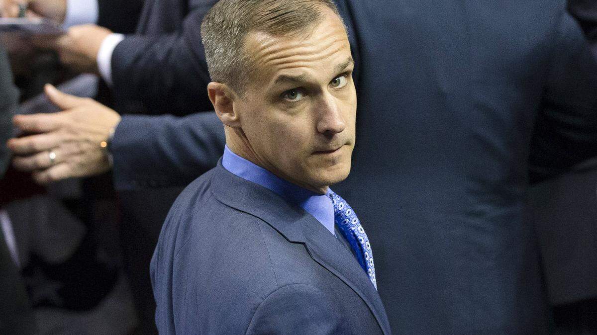 Former Trump campaign manager Corey Lewandowski, seen here in a file photo, addressed the N.C. GOP state convention in Hickory Saturday.