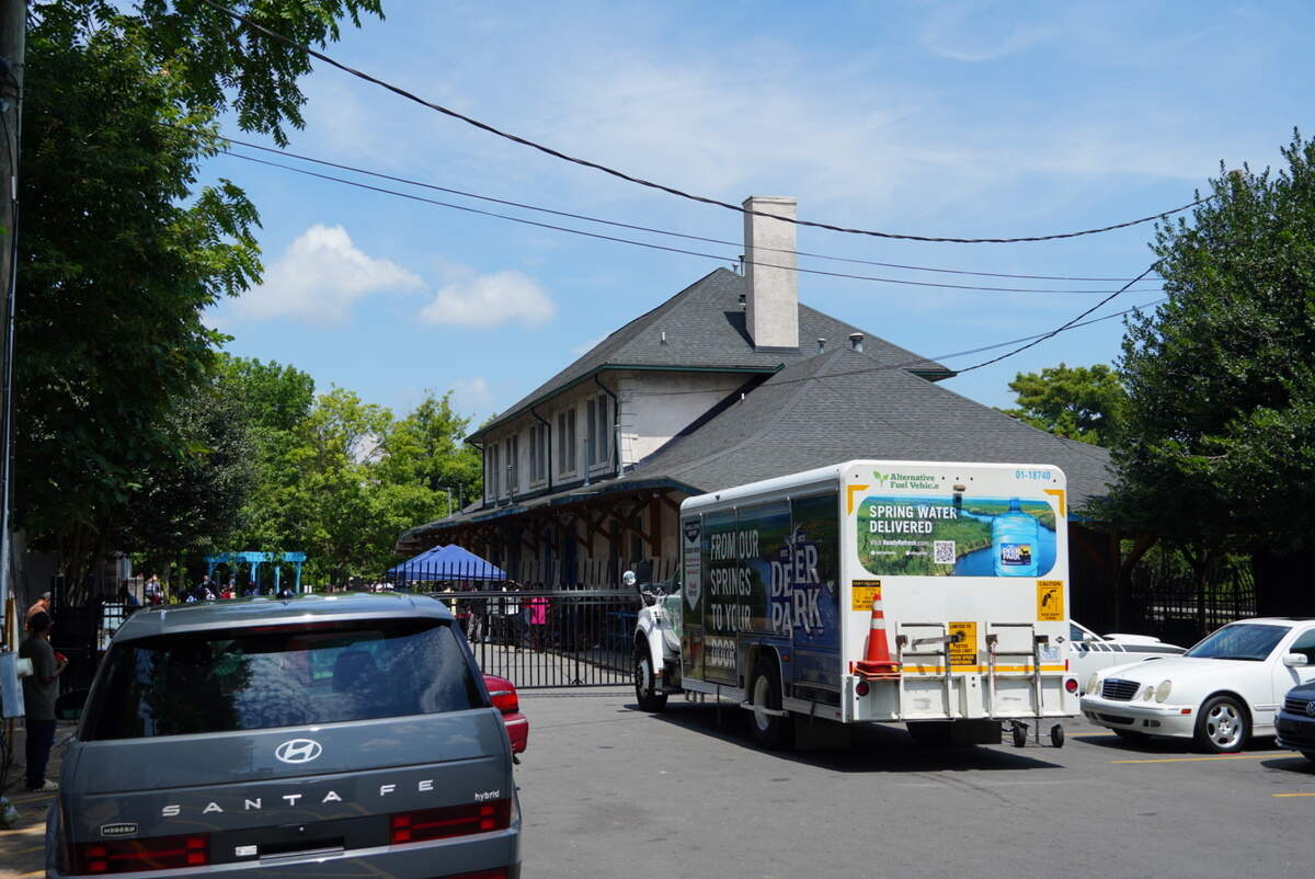Roof Above moved their daily food allocation to another area after last night’s storm damaged their primary facility.