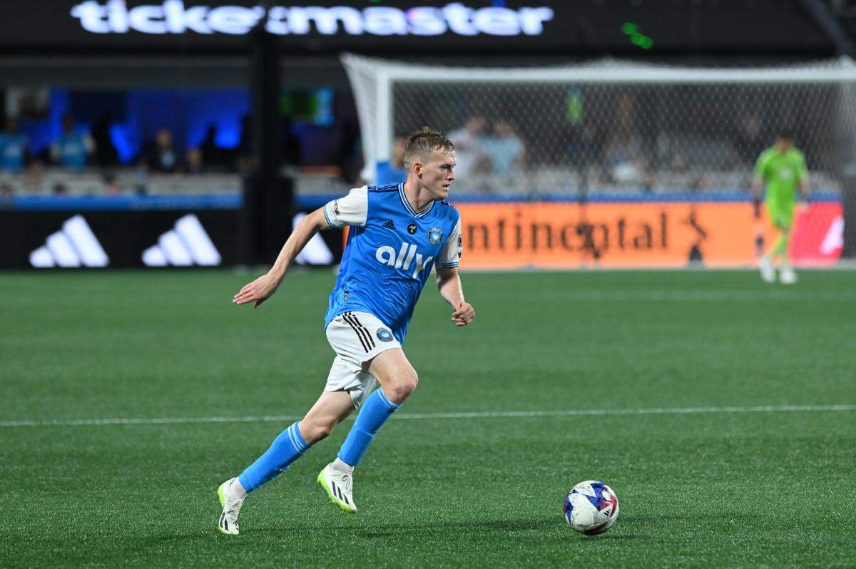 Charlotte FC attacker Karol Swiderski. / Griffin Zetterberg-USA TODAY Sportsfc