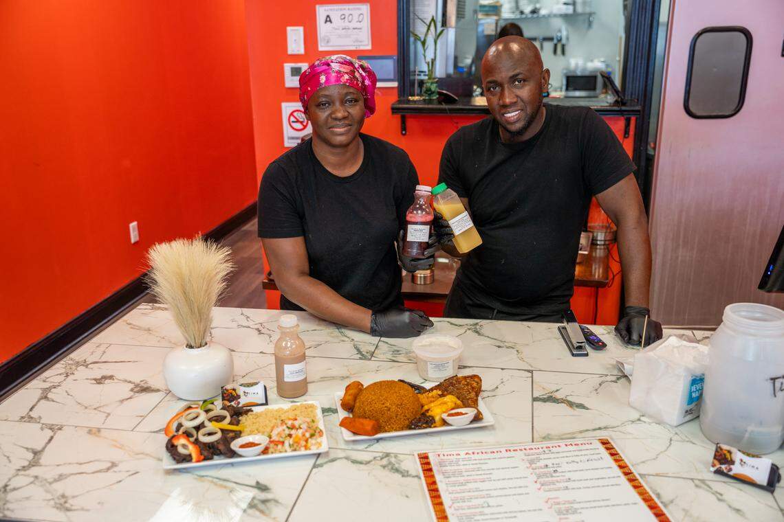 Tima co-owners Fousseini Sacko and Mariam Togola went to culinary school together before opening the restaurant.