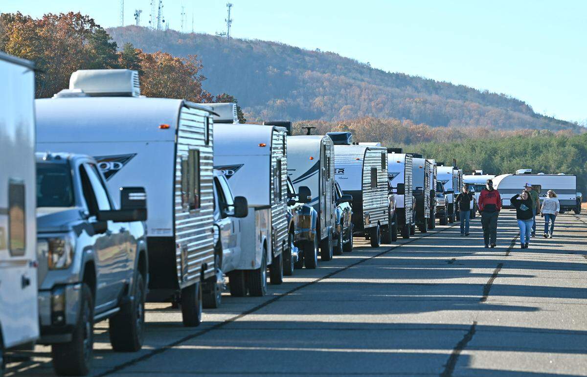 Operation Helo has evolved from rescue missions and has donated more than 100 campers to more than 300 people who are living in tents around the hardest hit areas of Western North Carolina. On Nov. 25, another fleet of campers were driven out from the Little Mountain Airport in Maiden.