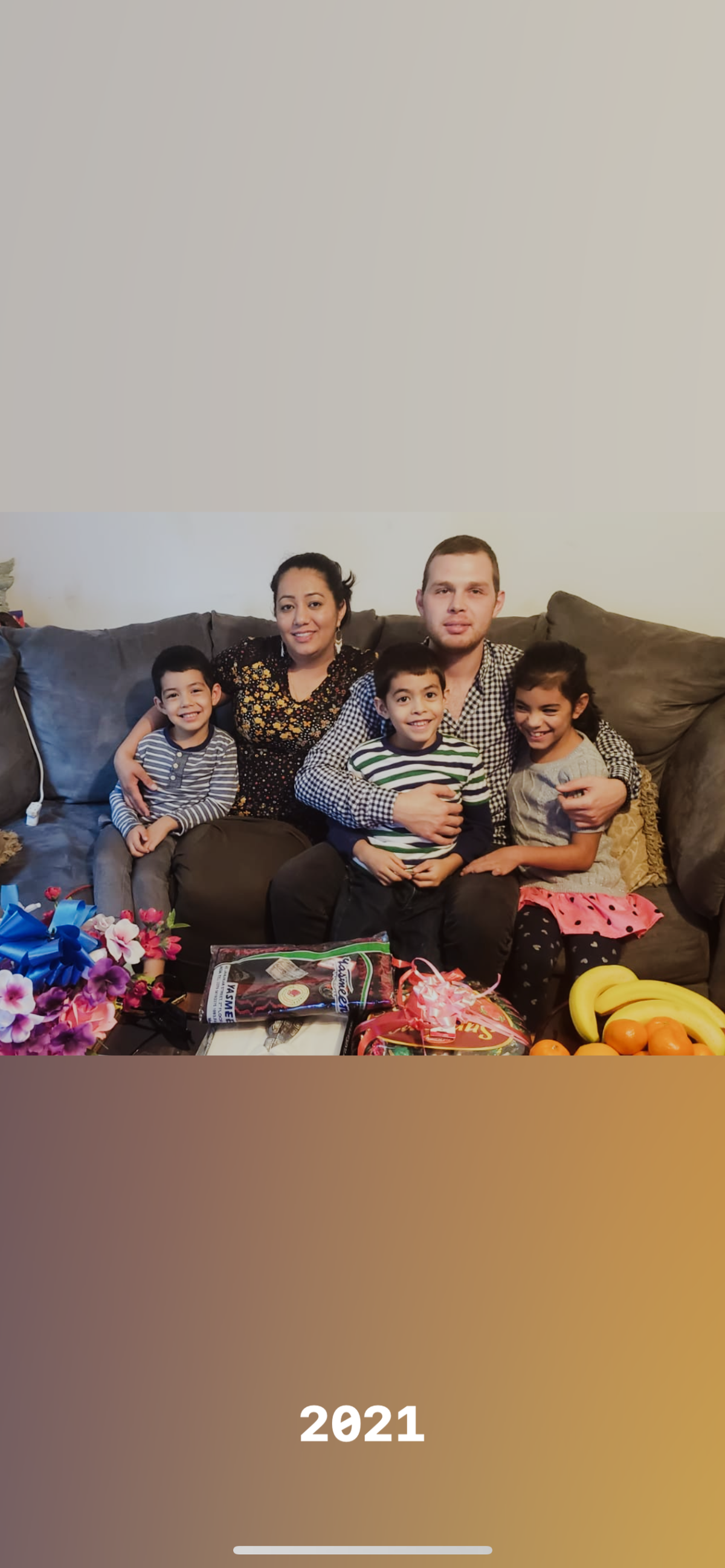 Husam Alhawari, his wife, Diyana Faizmand, and their daughter and two sons are shown in a family portrait. Faizmand remains in a coma after a driver hit her outside the family’s Charlotte home on March 21, 2025, Husam Alhawari said.